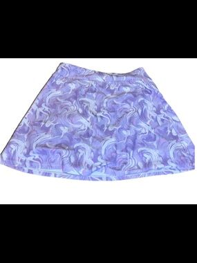 We Wander Lavender White Marble Swirl Skirt Girls XL 16/18